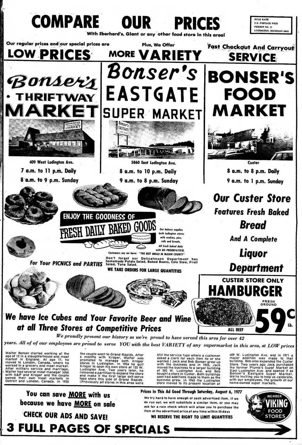 Plumbs Supermarket - Aug 2 1977 Article On Bonsers (newer photo)